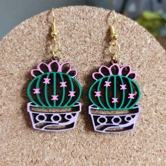 Cactus earrings